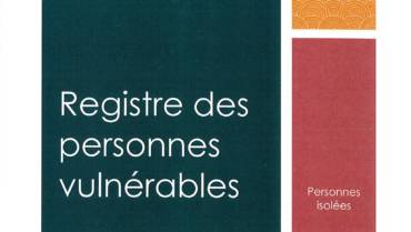 Inscription sur le registre des personnes vulnérables