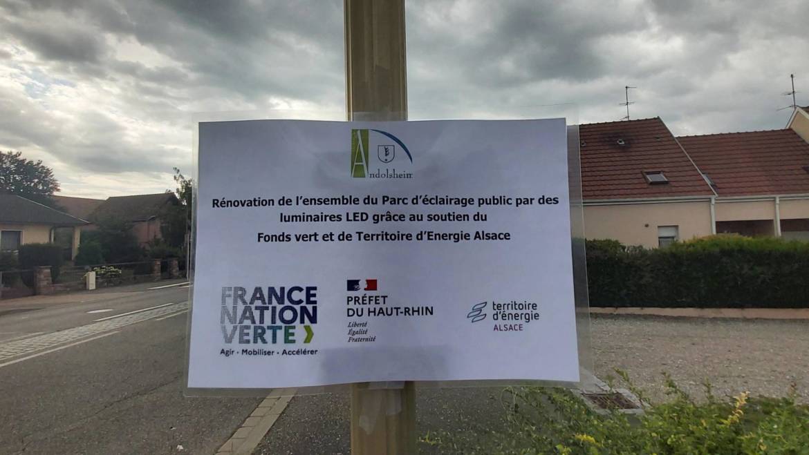 Fin des travaux de rénovation de l’éclairage public