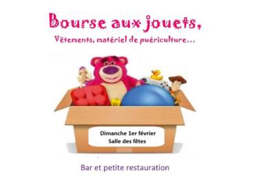 Bourse aux jouets, vêtements enfants et articles de puériculture le 2 février