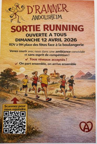 Sortie Running dimanche 12 avril 2026