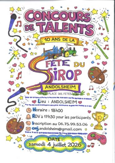 Concours de talents des 10 ans de la Fête du Sirop du 4 juillet